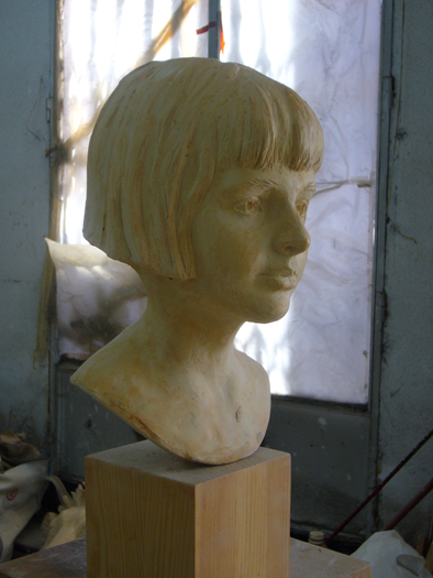 Escultura de una chica